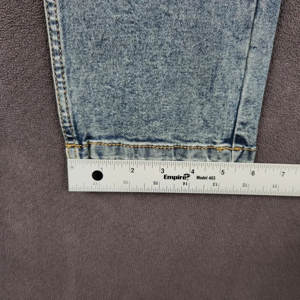 Benjamin Black Slim Fit Jeans Mens 32x32 Blue Faded Acid Wash Stretch Denim NEW‎